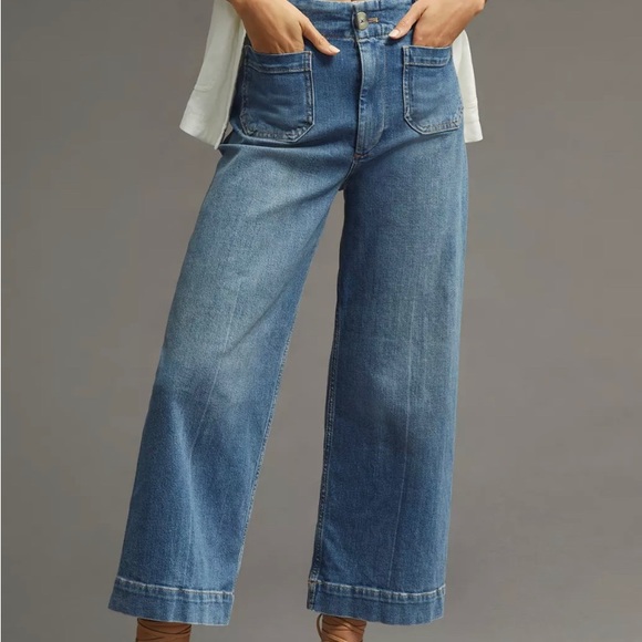 Pilcro Denim - Skipper crop wide leg jeans